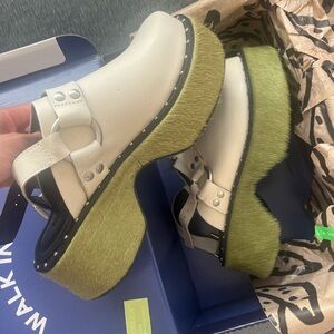 FARM Rio Ivory Harness Slingback Clog